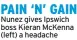  ?? ?? PAIN ‘N’ GAIN Nunez gives Ipswich boss Kieran Mckenna (left) a headache