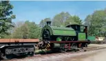  ?? ANDREW CIVIL ?? RSH 0-4-0ST Eustace Forth undertakes a spot of shunting at Rowsley, Peak Rail, on May 21.