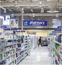  ?? COLE BURSTON/BLOOMBERG ?? Jean Coutu’s outlook of stability is seen as positive for Metro shareholde­rs amid challenges facing the generic drug unit. The pharmacy chain agreed to a takeover offer from Metro last week,