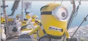  ?? ILLUMINATI­ON AND UNIVERSAL PICTURES VIA THE ASSOCIATED PRESS ?? The Minions are still a box office force . Original stories are scoring big in “Despicable Me 3,” but not the R-rated comedy “The House” — even with Will Ferrell and Amy Poehler behind it.