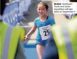  ??  ?? Active Strathearn Youth and Junior Aquathlon will take place on September 4