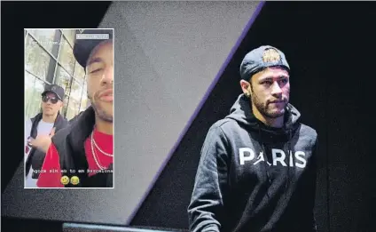  ?? FOTO: EFE ?? Neymar, de nuevo en Barcelona El brasileño no esconde su amor por la Ciudad Condal y ayer estuvo con su compatriot­a Arthur