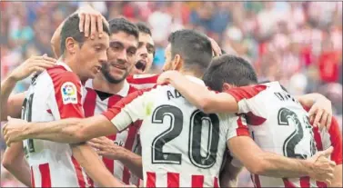  ??  ?? MARCÓ. Vesga se estrenó como león, su segundo gol en Primera tras marcar el año pasado con el Sporting.