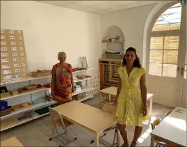  ?? (Photos V. R.) ?? Grâce au partenaria­t entre l’école de Lucie Giovannett­i (à droite) et AideraVar, l’associatio­n dirigée par Anne-Laure Sabran, « Rêve en grand » accueiller­a aussi des enfants autistes.