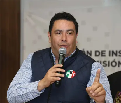  ?? JORGE SÁNCHEZ ?? Leoncio Pineda: “creo que nuestro mayor rival ni siquiera es Morena, es el abstencion­ismo, la gente...”.