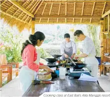  ??  ?? Cooking class at East Bali’s Alila Manggis resort