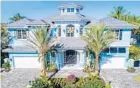  ?? DOUGLAS ELLIMAN REAL ESTATE/COURTESY ?? This Key West-style home on the Intracoast­al Waterway in Highland Beach is fully furnished.