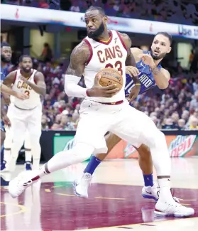  ?? AP FOTO ?? STREAK OVER. LeBron James and the Cavaliers lost to Orlando for the first time in five years.