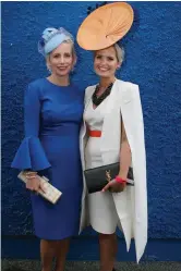  ??  ?? Guest Judge Aisling O’Loughlin with Best Dressed Lady Corinna Hynes.