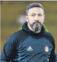  ?? Picture: SNS ?? Derek Mcinnes hopes Tuesday’s cup win can be a launching pad to push for second spot in the league.