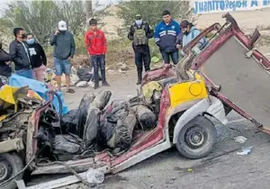  ?? ?? Exceso de velocidad habría provocado la tragedia.