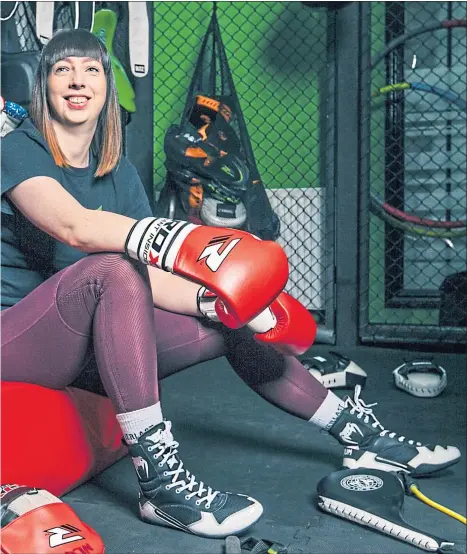  ?? Picture Andrew Cawley ?? Boxer Jill Galbraith at Newlife gym in Maryhill, Glasgow