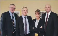  ?? Photograph: Cliff Donaldson ?? The UK unions’ presidents are, left to right, Andrew McCornick, NFU Scotland; Ivor Ferguson, Ulster Farmers’ Union; Minette Batters, NFU; and John Davies, NFU Cymru.