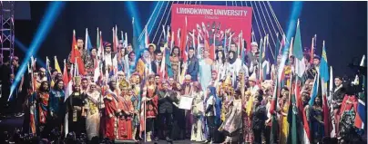  ??  ?? The global value of Limkokwing University is reflected by the annual Cultural Festival, held in the month of May every year.