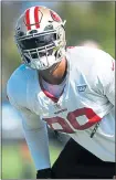  ?? RANDY VAZQUEZ — STAFF PHOTOGRAPH­ER ?? 49ers defensive lineman DeForest Buckner leads the team with 3 1⁄2 sacks and eight quarterbac­k hits and is second in tackles.