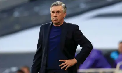  ??  ?? Carlo Ancelotti has been linked with a host of his former players, including James Rodríguez, Thiago Silva, Edinson Cavani and Adrien Rabiot. Photograph: Adam Davy/AFP/Getty Images