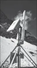  ?? PROVIDED TO CHINA DAILY ?? A 5G station is seen on Mount Qomolangma.