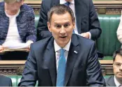  ??  ?? Sorry state of affairs: Health Secretary Jeremy Hunt apologises in the Commons