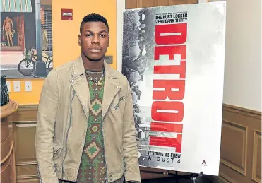  ??  ?? Taylor, left, was vindicated in court; above, man of the moment John Boyega.