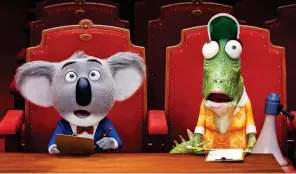  ??  ?? Animal magic: The judges in the animation, Sing