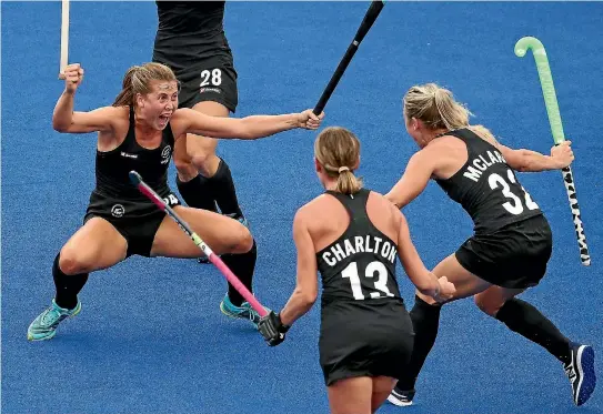  ?? GETTY IMAGES ?? Rose Keddell’s goal put New Zealand 2-0 up in the final against Australia.