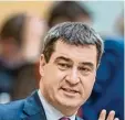  ?? Foto: dpa ?? Markus Söder fordert hohen Freibetrag für Grunderwer­bsteuer.