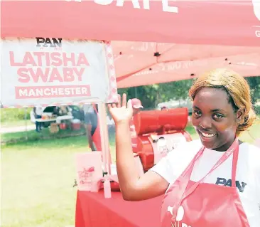  ??  ?? Not only did Latisha Swaby place second for her parish, she was the winner of the Miracle Ketchup Tallawah sauce competitio­n.