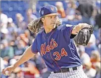  ??  ?? Noah Syndergaar­d delivers strong spring outing before Mets deliver news that he will make Opening Day start.