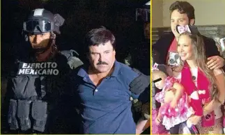  ??  ?? Tras la fuga de El Chapo en 2015, Hacienda ordenó asegurar las cuentas bancarias de la ex nuera del capo, quien luego del deceso del hijo del criminal, se casó con el boxeador Julio César Chávez Jr. y tuvo otra hija.