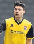  ??  ?? Lewis Hornby is on trial at Utd.