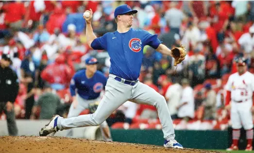  ?? SCOTT KANE/GETTY IMAGES ?? Right-hander Alec Mills allowed two runs and four hits in four innings in the Cubs’ season finale Sunday against the Cardinals.