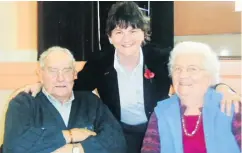  ??  ?? Arlene Foster with her parents John and Georgina in 2015