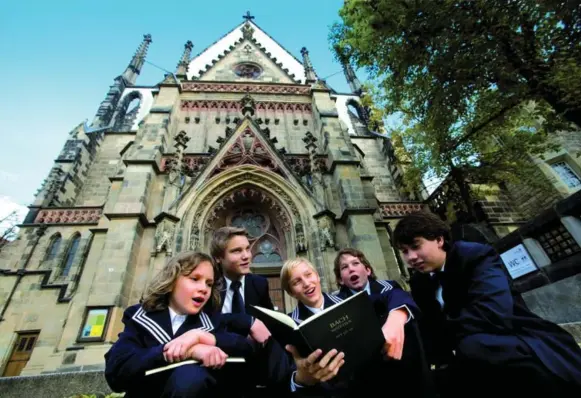  ?? DIRK BRZOSKA ?? The St. Thomas Boys Choir, once conducted by composer Johann Sebastian Bach himself, still sings at St. Thomas Church each Friday and Saturday in Leipzig, Germany.