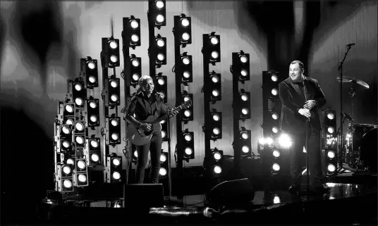  ?? CHRIS PIZZELLO / ASSOCIATED PRESS ?? Tracy Chapman and Luke Combs perform “Fast Car” on Feb. 4 during the 66th annual Grammy Awards in Los Angeles.