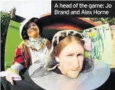  ??  ?? A head of the game: Jo Brand and Alex Horne