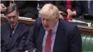  ??  ?? Boris Johnson dismissed claims that he is pushing through a more hard-line Brexit