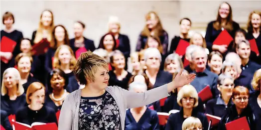  ??  ?? Hilary Campbell and Bristol Choral Society