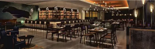  ?? LE MERIDIEN ?? An artist rendering of Toro Latin Kitchen inside the Le Meridien Dania Beach at Fort Lauderdale Airport. The eatery also features La Biblioteca de Tequila, a tequila and mezcal bar.