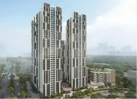  ?? ?? Rajah Summit, the project located on a site on Jalan Rajah next to Kallang River