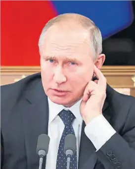  ?? (AP) ?? Al frente. Putin supervisa un proyecto que lleva años.