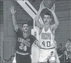  ?? | PHOTO COURTESY OF VALPARAISO UNIVERSITY ?? Chris Ensminger is Valparaiso’s all-time rebounding leader with 910 boards.