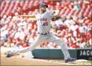  ?? Andy Lyons / Getty Images ?? Zack Wheeler pitched better on Wednesday, despite the Mets loss.