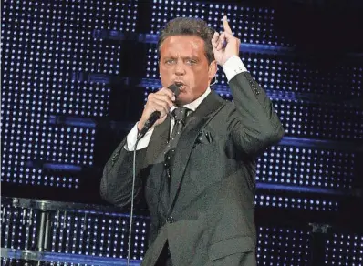  ?? FERNANDO ACEVES/AN ?? Latin singer Luis Miguel will perform at 8 p.m. May 1 and 2 at the Don Haskins Center.