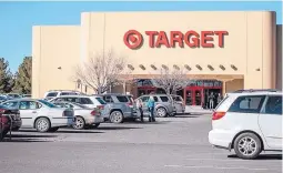  ?? ROBERTO E. ROSALES/JOURNAL ?? Workers at Target are slated to see their hourly wage rise to $11 this year and then to $15 by the end of 2020. Shown here is the Target on N.M. 528 in Rio Rancho.