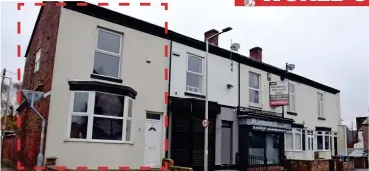  ?? ?? Family home: The Fodens’ old end-terrace house in Edgeley. Right: Phil as a youngster