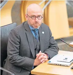  ?? ?? “SKETCHY DATA”: Green housing chief Patrick Harvie.