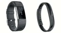  ??  ?? The Fitbit Charge 2, left, and the Flex 2 will soon be available in New Zealand.