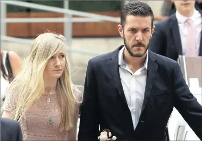  ?? PICTURE: JONATHAN BRADY / PA WIRE ?? Charlie Gard’s parents, Connie Yates and Chris Gard, arrive at the Royal Courts of Justice in London. They want a judge to rule that 11-month-old Charlie, who suffers from a rare genetic condition and has brain damage, should be allowed to undergo a...
