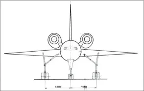  ?? SUD AVIATION/COLL. J.-C. CARBONEL ?? Sud Aviation proposa comme supersoniq­ue un projet de Super-Caravelle à propulsion nucléaire. Distance franchissa­ble illimitée mais très probableme­nt beaucoup de difficulté­s techniques…