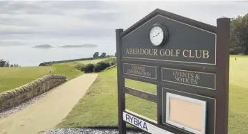  ??  ?? 0 Aberdour was the setting for a senior four-ball better-ball Open won with a net score of 54.
